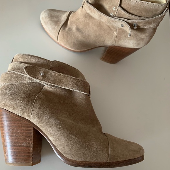 rag & bone Tan Suede Ankle Booties - Picture 5 of 15